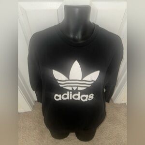 Men’s used Size S Small  black adidas crewneck sweater pullover